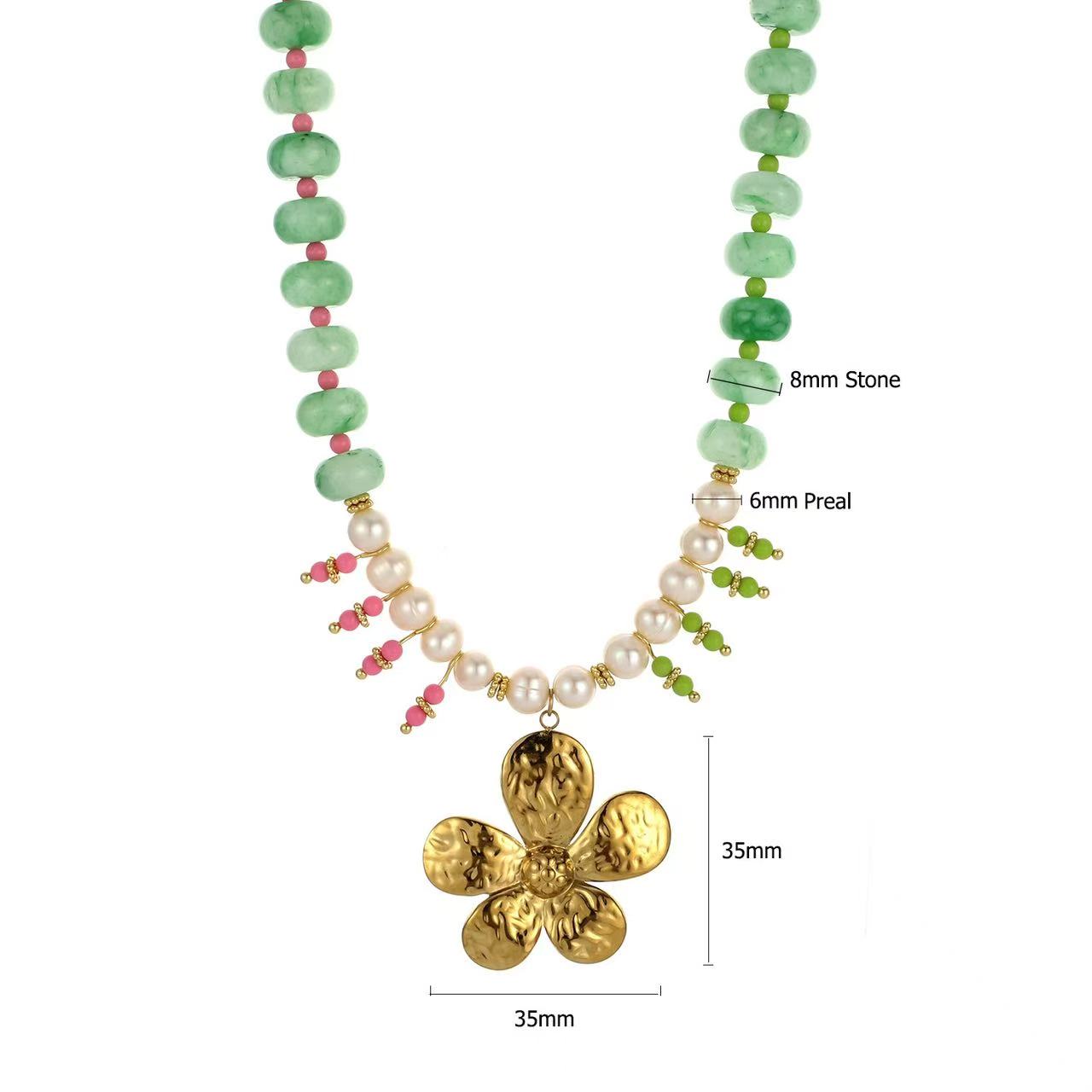 Nuna dorp necklace-Golden flower