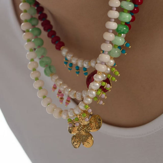 Nuna dorp necklace-Golden flower